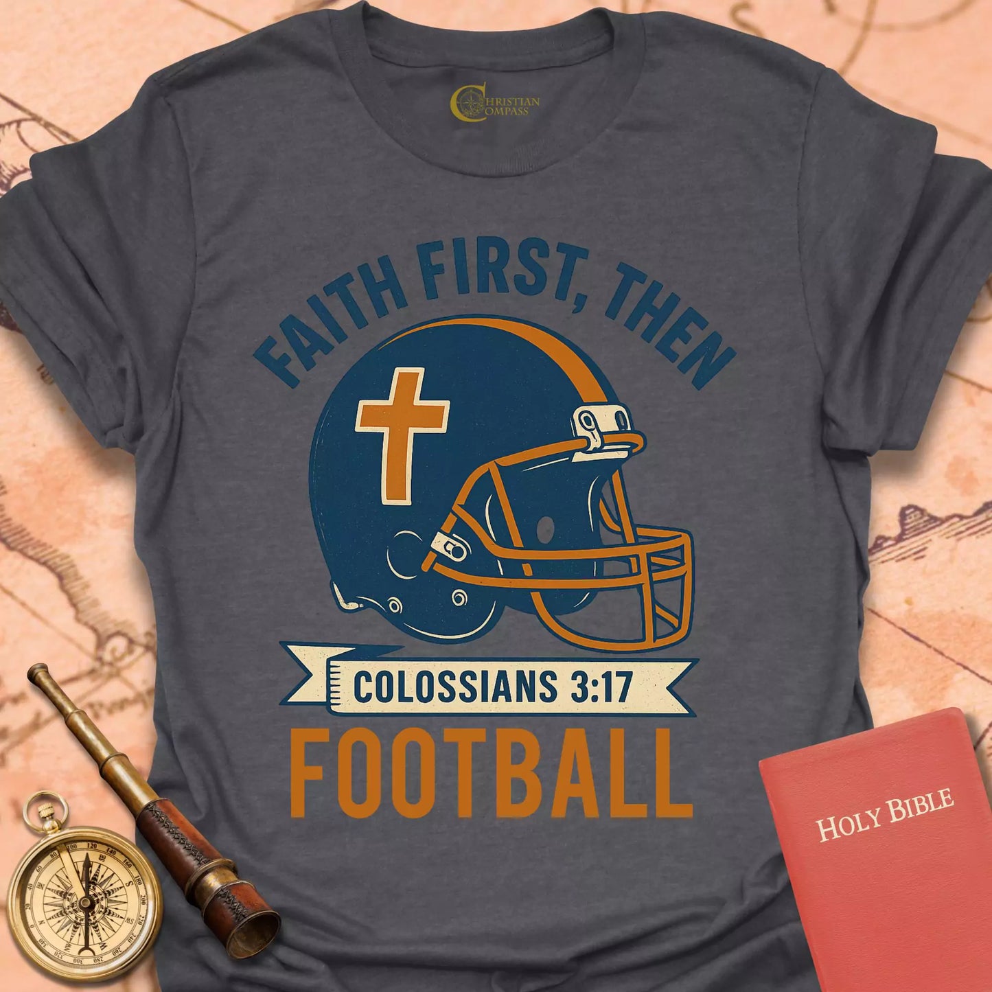 Faith First, Then Football T-Shirt