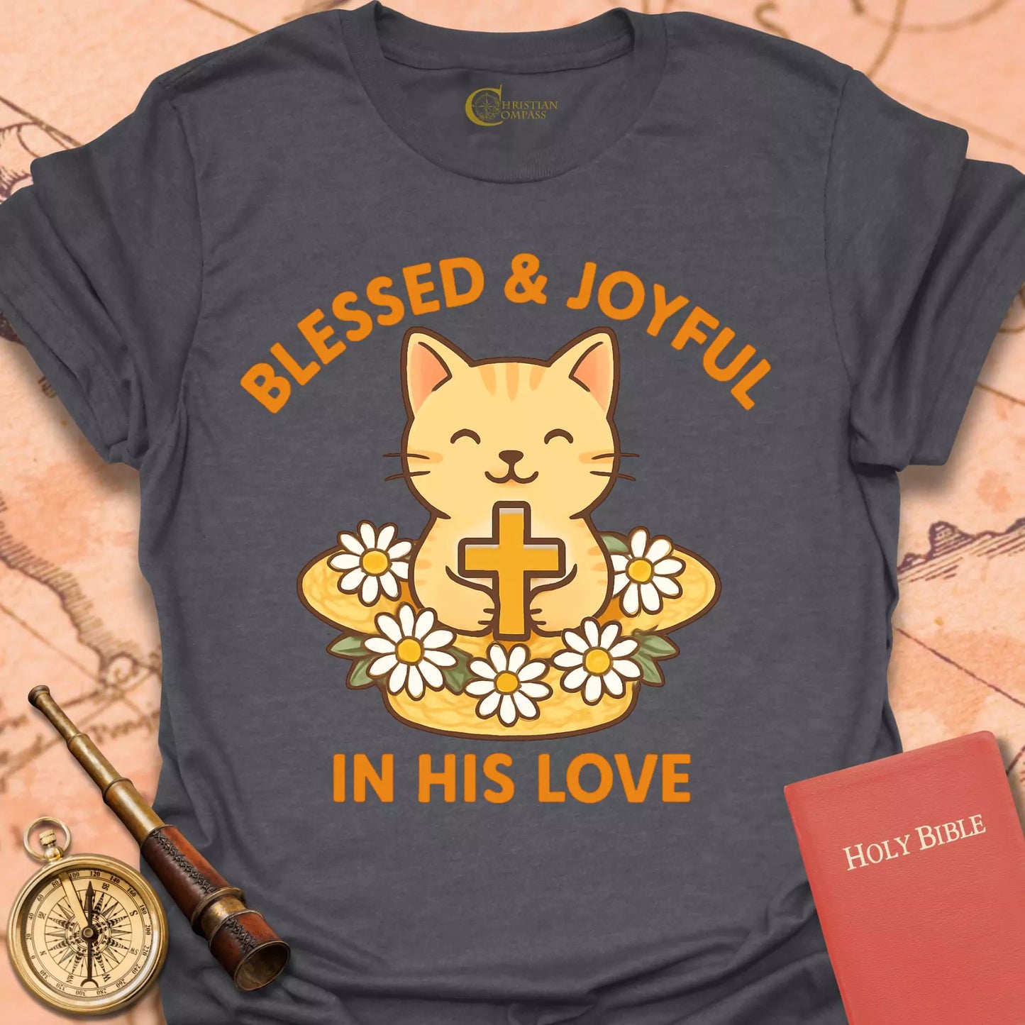 Blessed & Joyful Cat T-Shirt