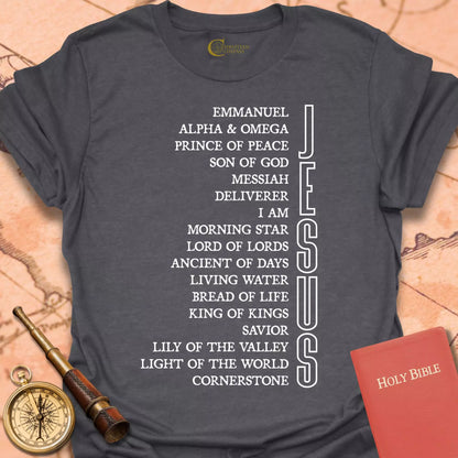 Names of Jesus Vertical T-Shirt