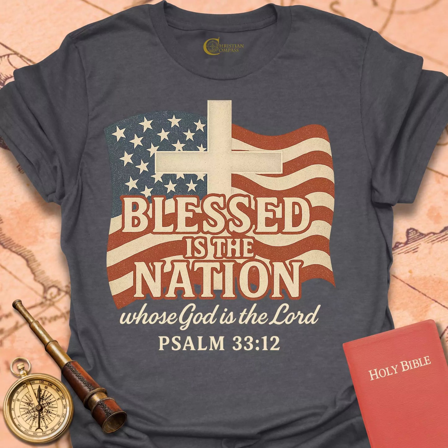 Blessed is the Nation Flag T-Shirt