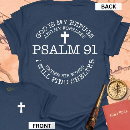 God Is My Refuge (front & back) T-Shirt