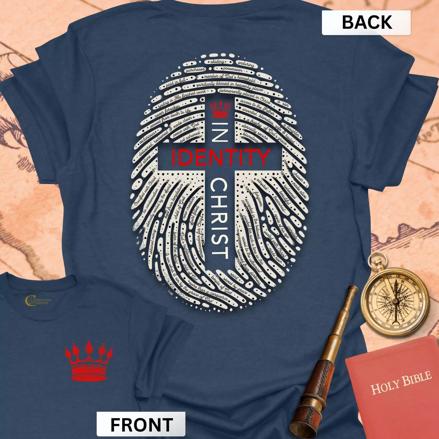 Jesus Identity (front & back) T-Shirt