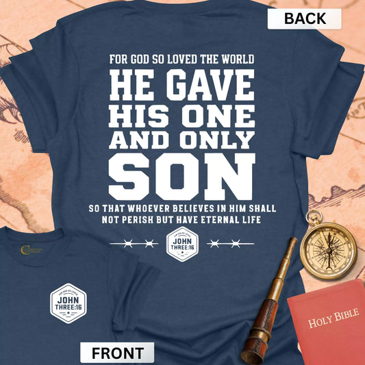 John 3:16 (front & back) T-Shirt