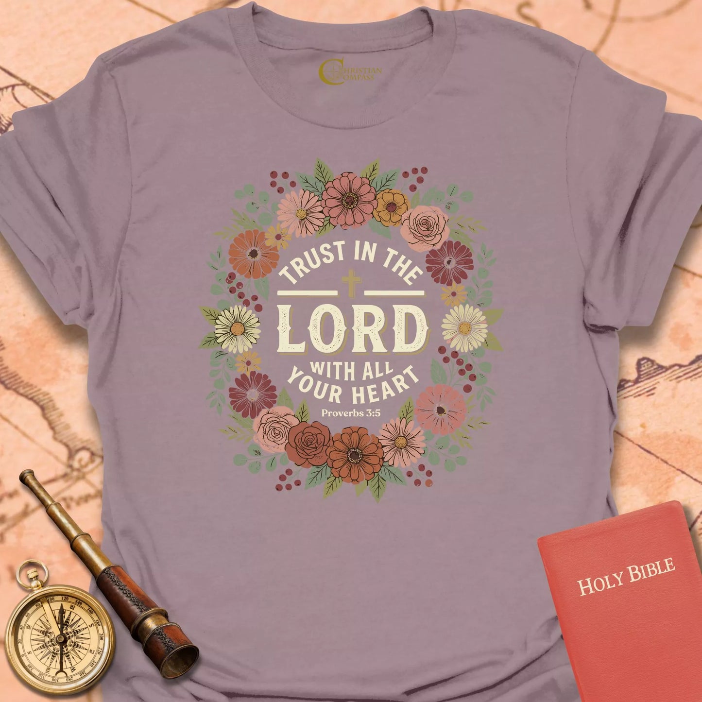 Trust in the Lord Floral T-Shirt