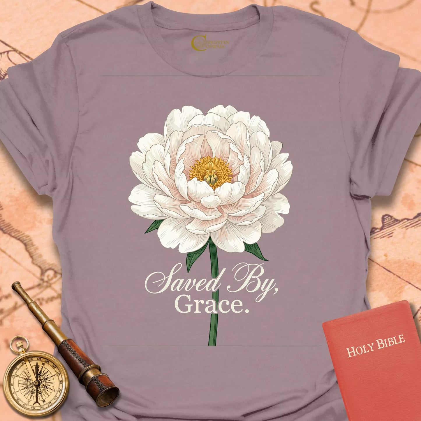 Saved by Grace Floral T-Shirt