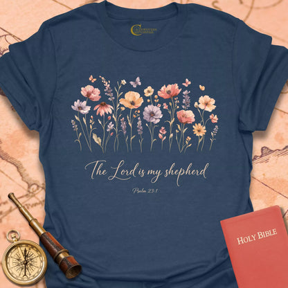 Lord is My Shepherd Wildflowers T-Shirt