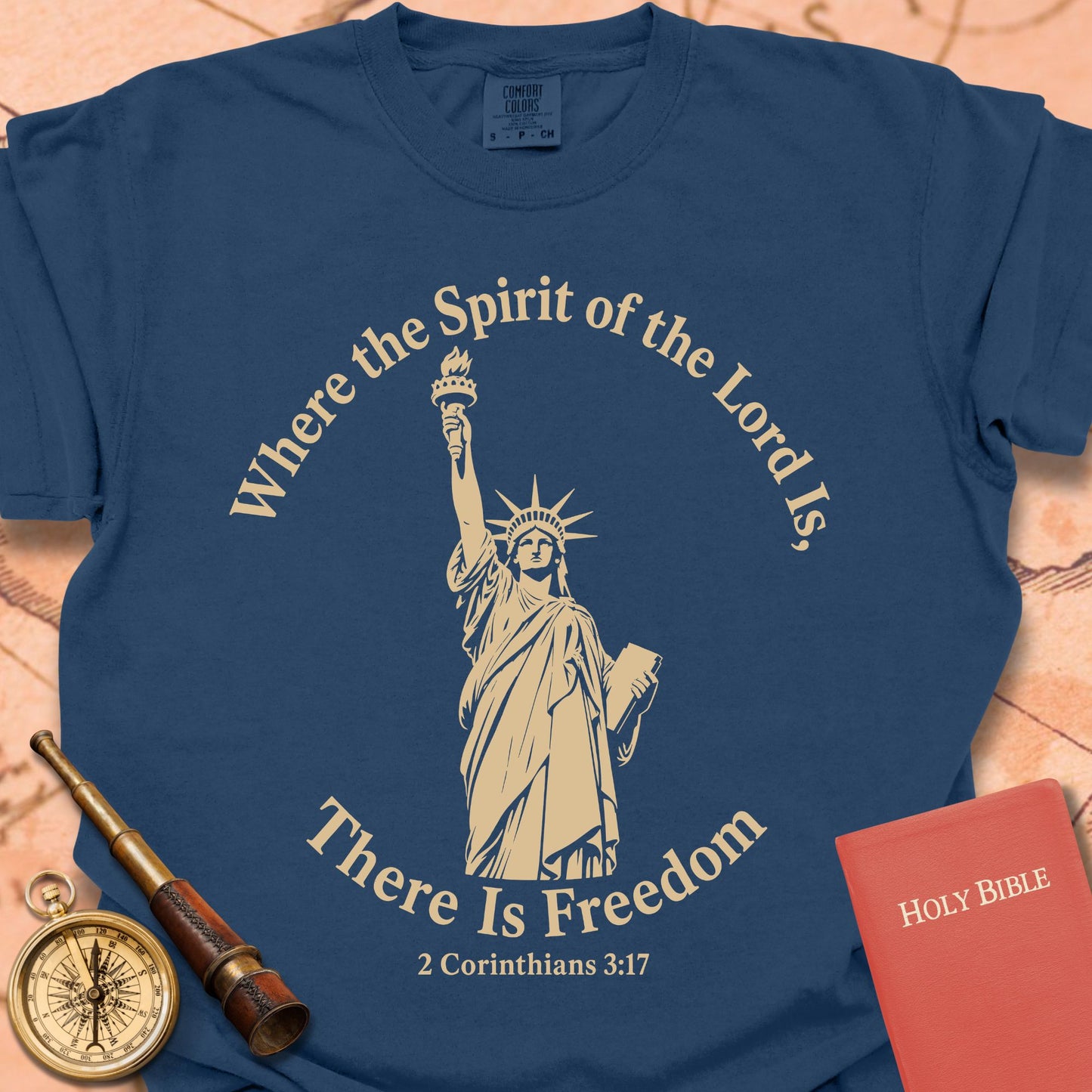 Where the Spirit of the Lord Is There Is Freedom Premium T-shirt