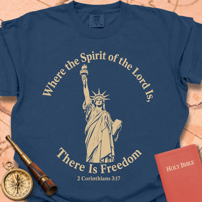 Where the Spirit of the Lord Is There Is Freedom Premium T-shirt