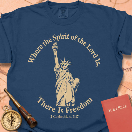 Where the Spirit of the Lord Is There Is Freedom Premium T-shirt
