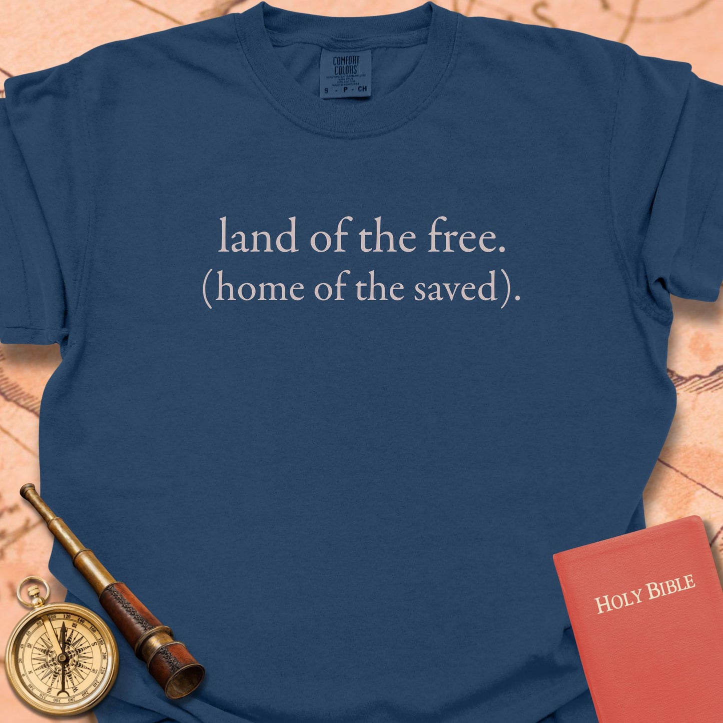 Land of the Free Home of the Saved Premium T-shirt