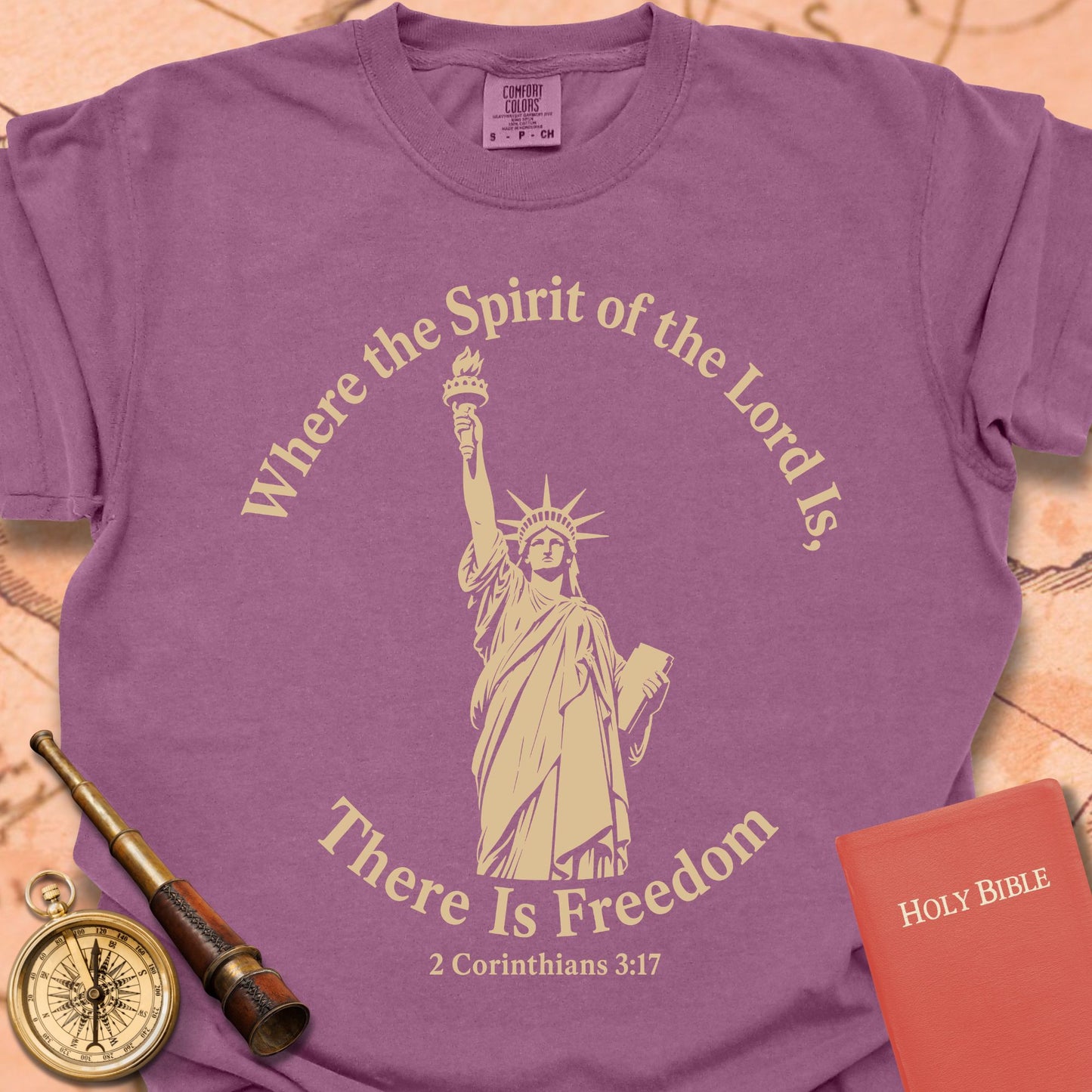 Where the Spirit of the Lord Is There Is Freedom Premium T-shirt