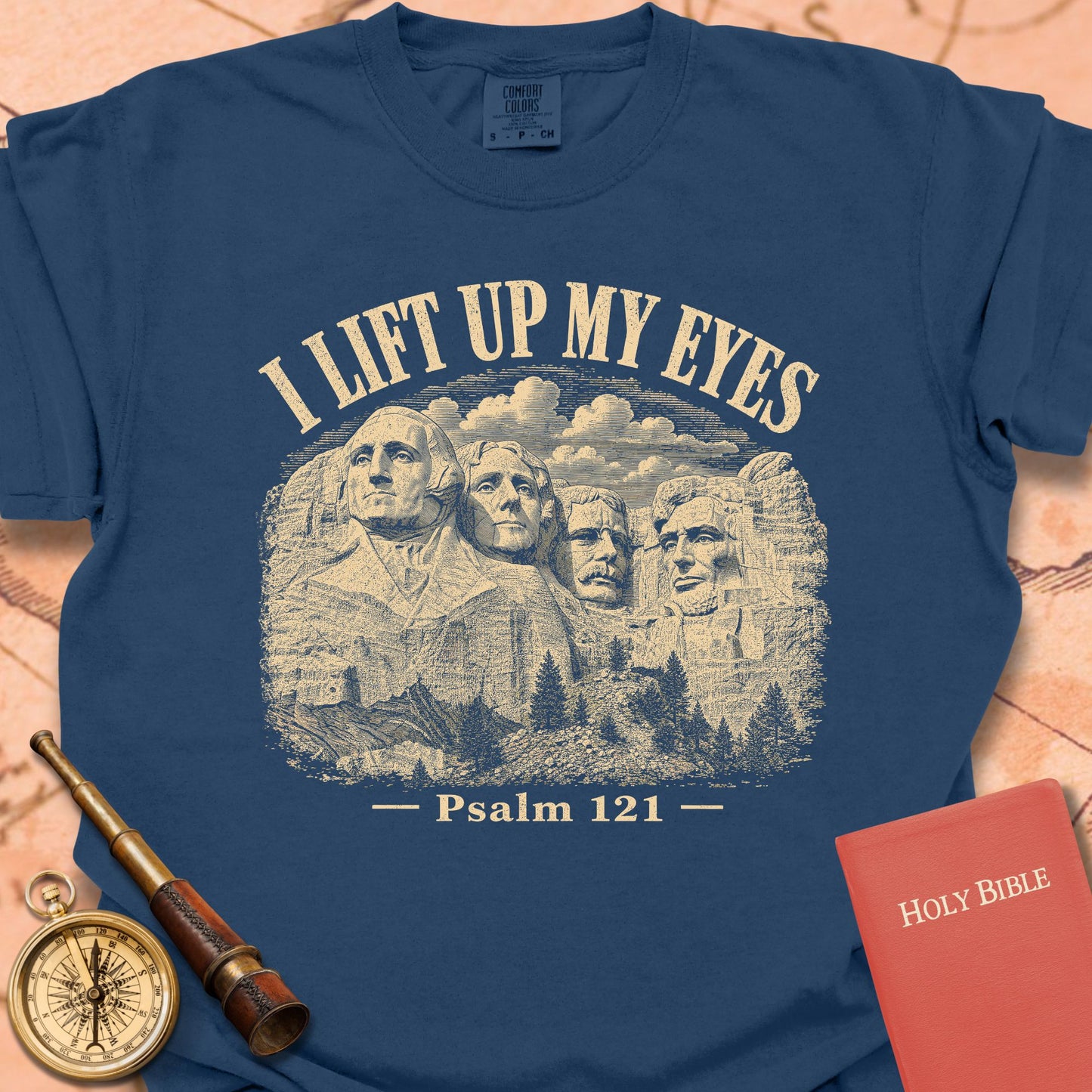 I Lift Up My Eyes Mount Rushmore Premium T-shirt