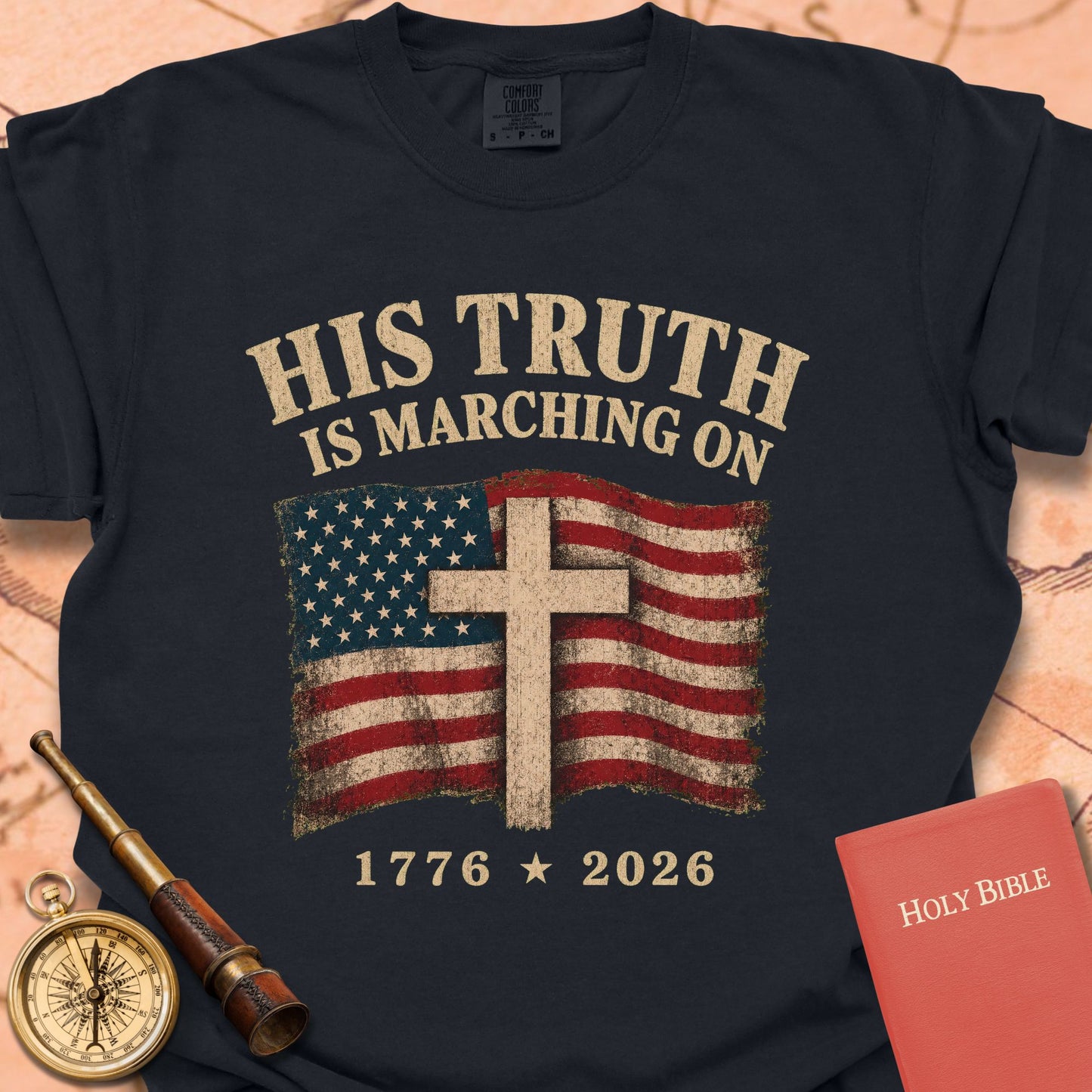 His Truth Is Marching On (1776–2026) Premium T-shirt