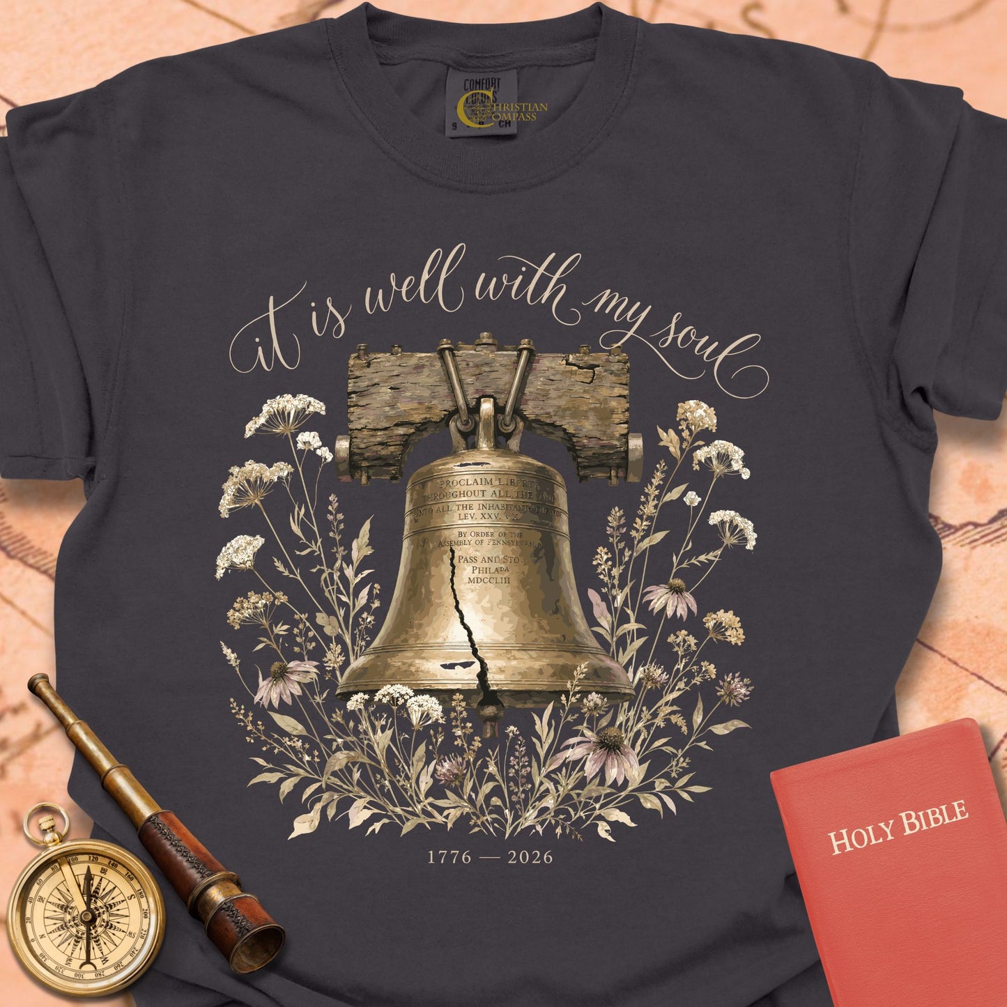 It Is Well With My Soul Liberty Bell Premium T-shirt