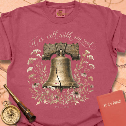 It Is Well With My Soul Liberty Bell Premium T-shirt