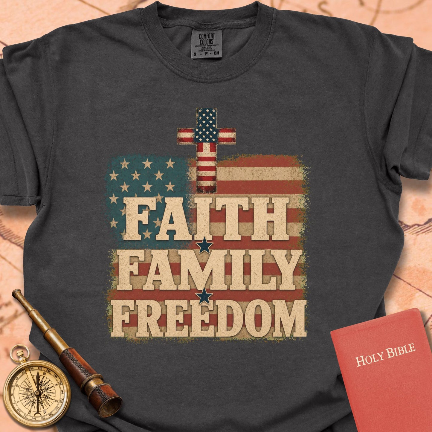 Faith Family Freedom Premium T-shirt