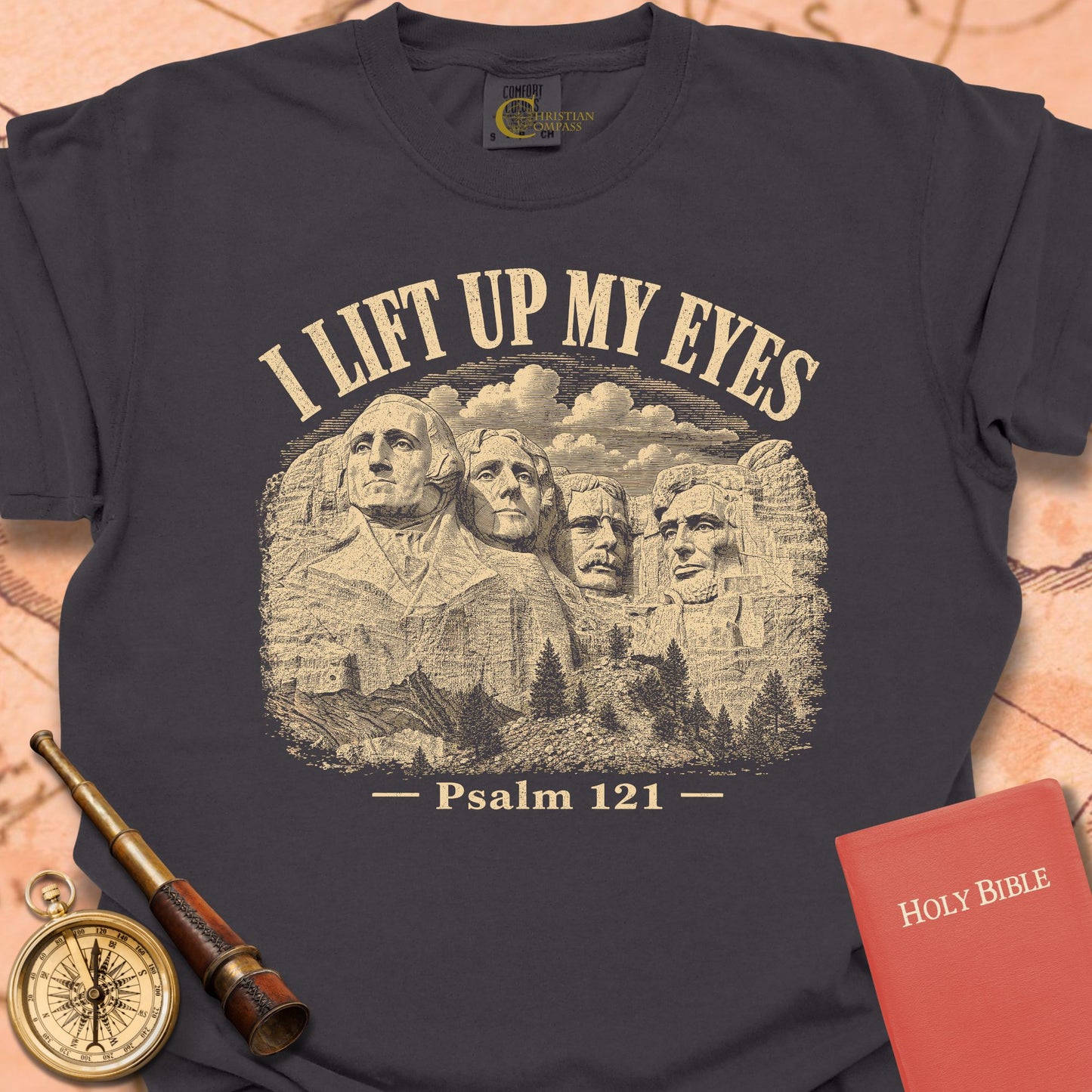 I Lift Up My Eyes Mount Rushmore Premium T-shirt