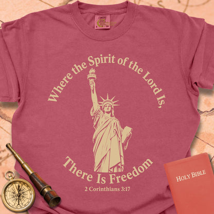 Where the Spirit of the Lord Is There Is Freedom Premium T-shirt
