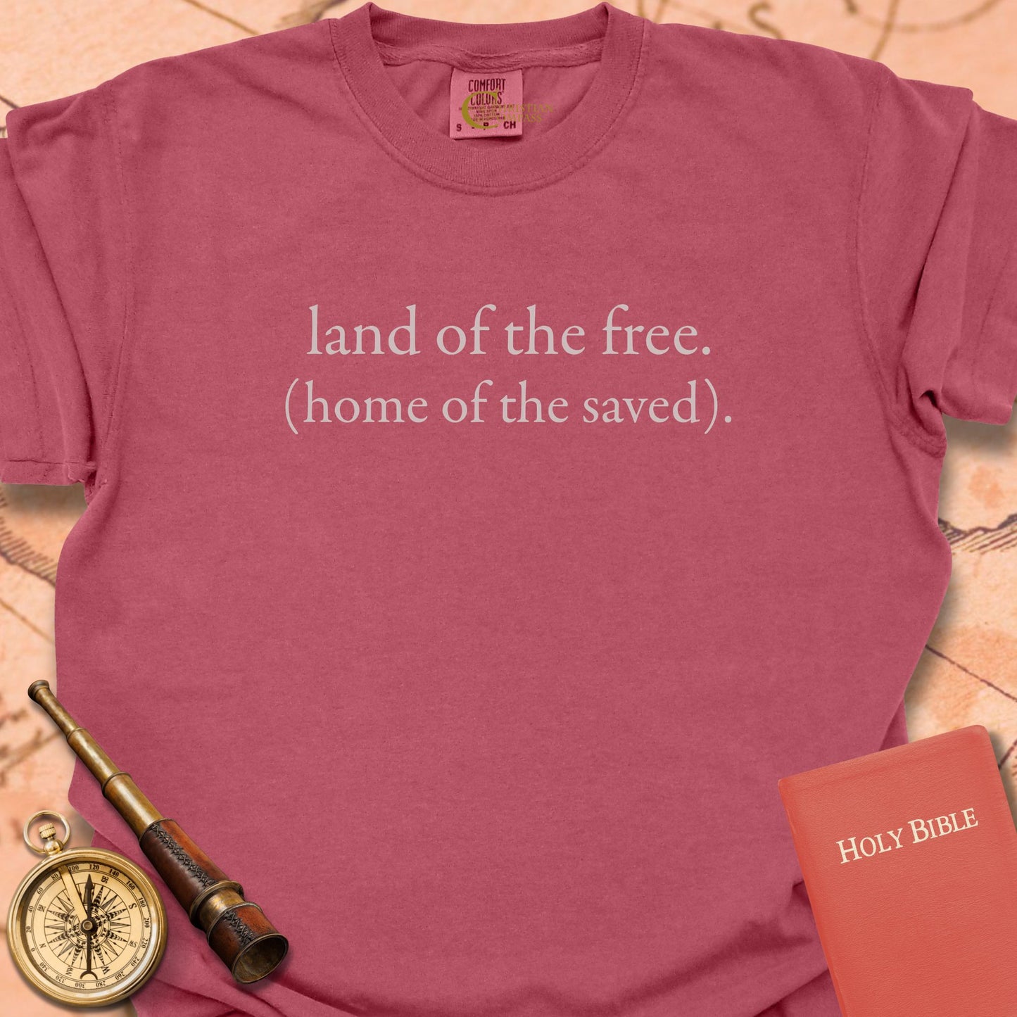 Land of the Free Home of the Saved Premium T-shirt