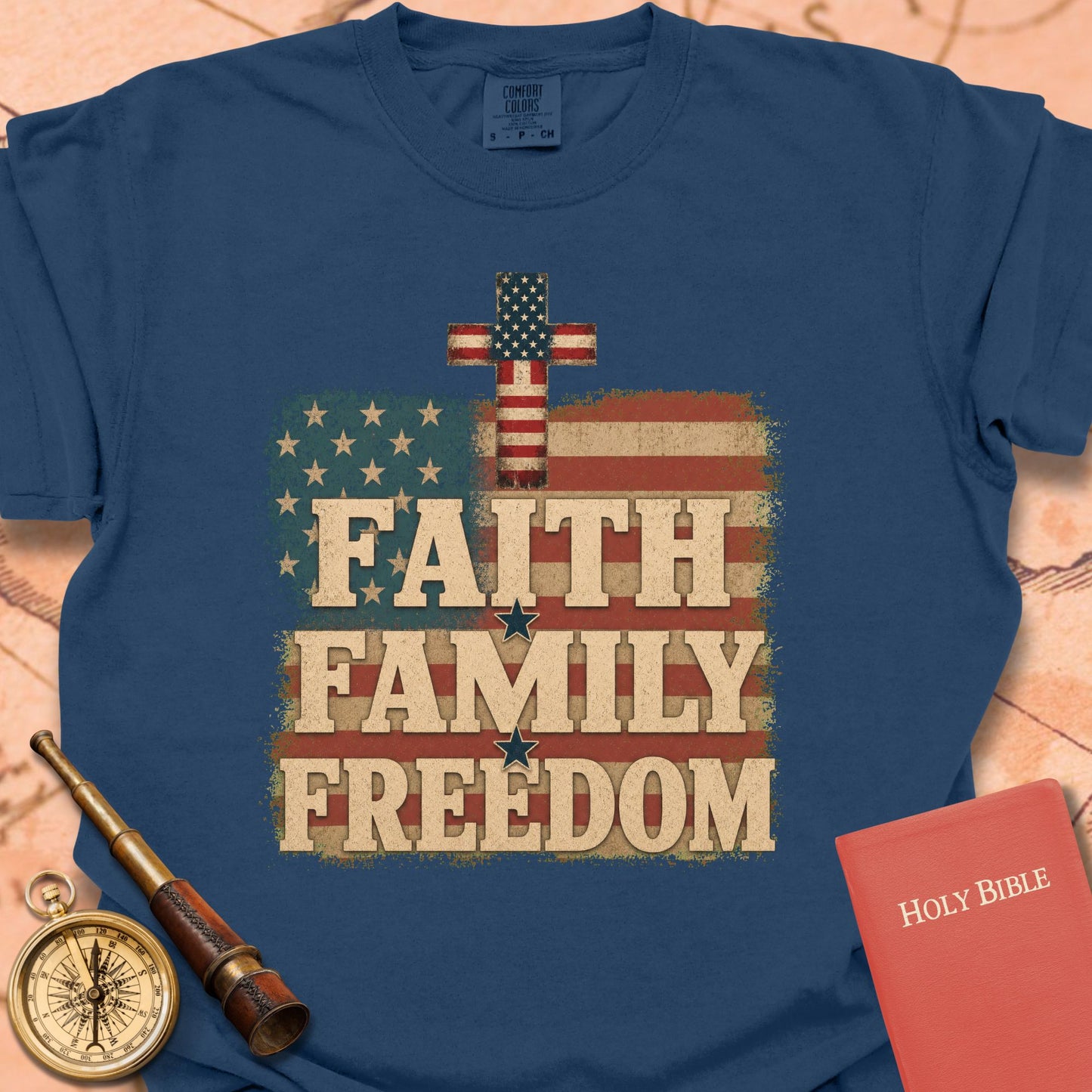 Faith Family Freedom Premium T-shirt