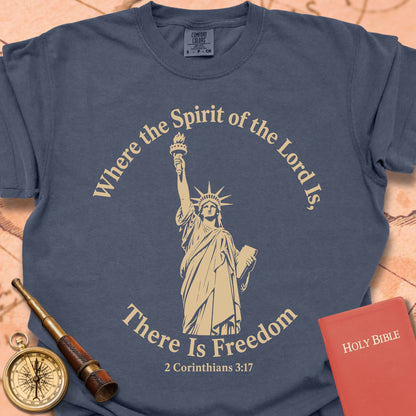 Where the Spirit of the Lord Is There Is Freedom Premium T-shirt