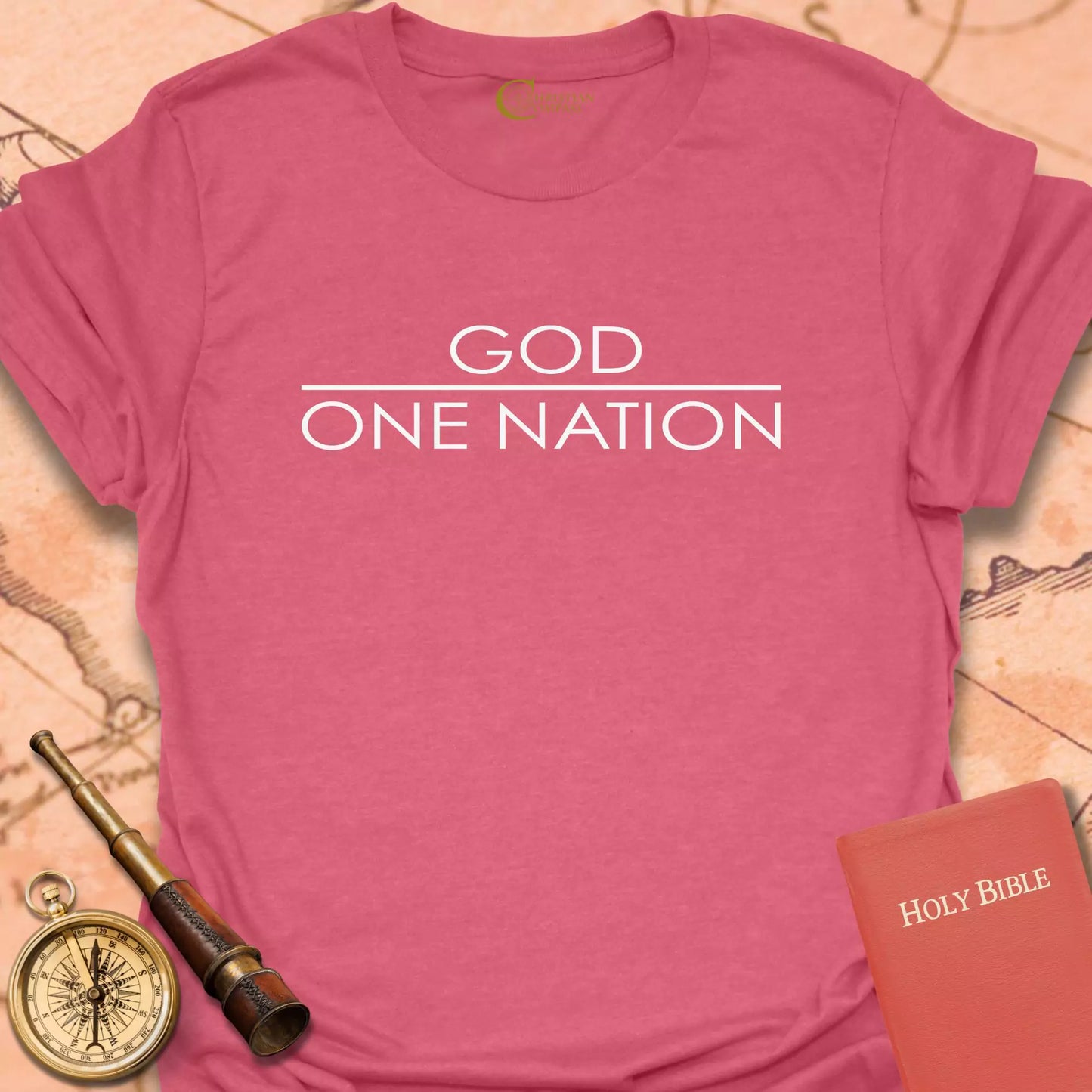 One Nation Under God Line T-Shirt