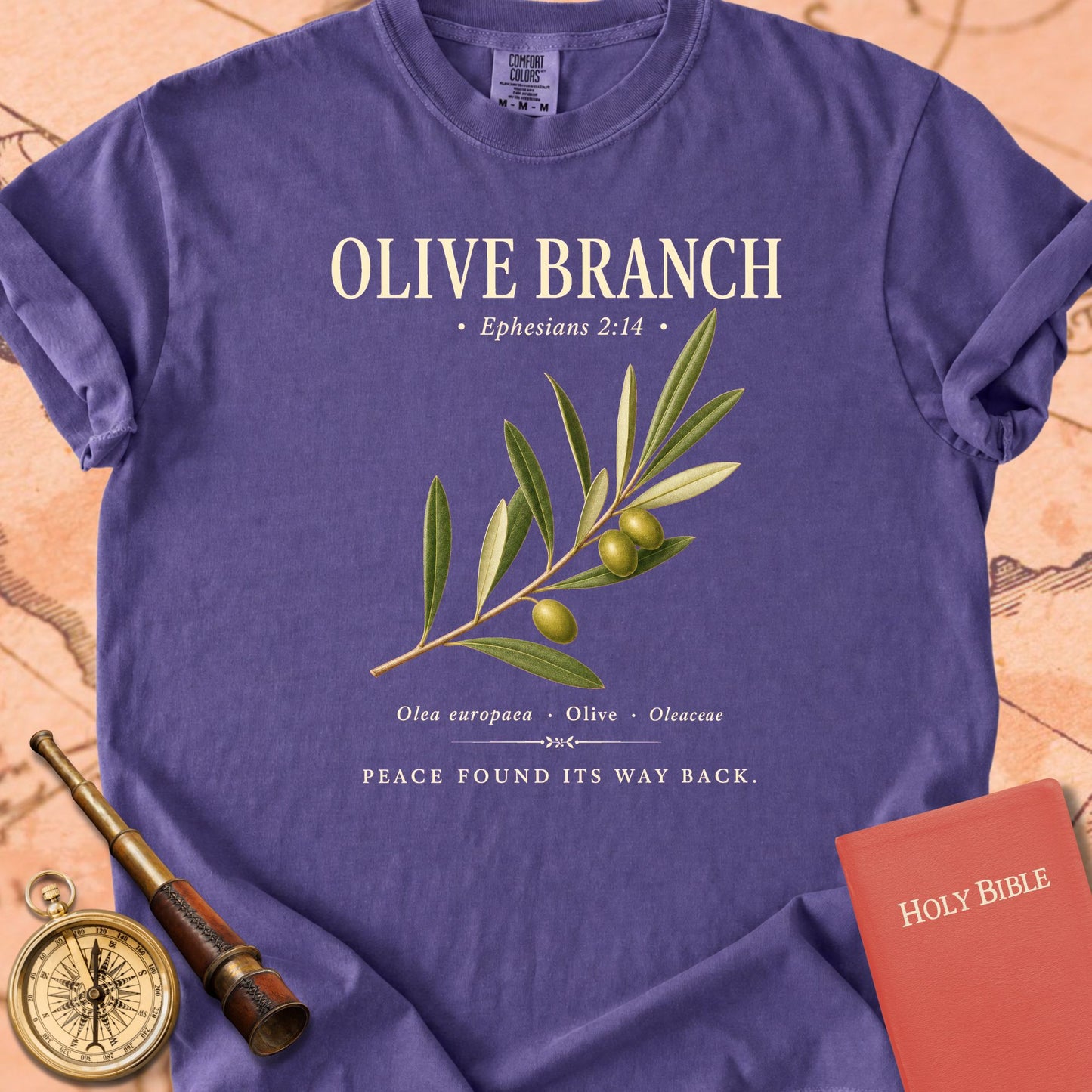 Olive Branch "Peace Found Its Way Back" | Ephesians 2:14 Premium T-shirt