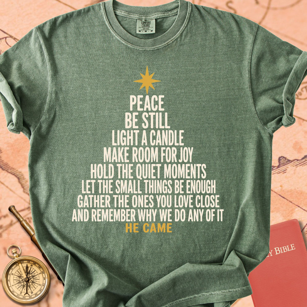 He Came Christmas Tree Premium T-shirt