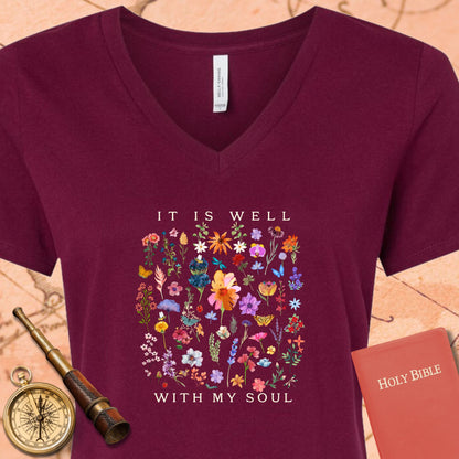 It is Well V-Neck Tee
