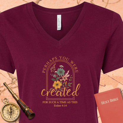 Perhaps You Were Created V-Neck Tee