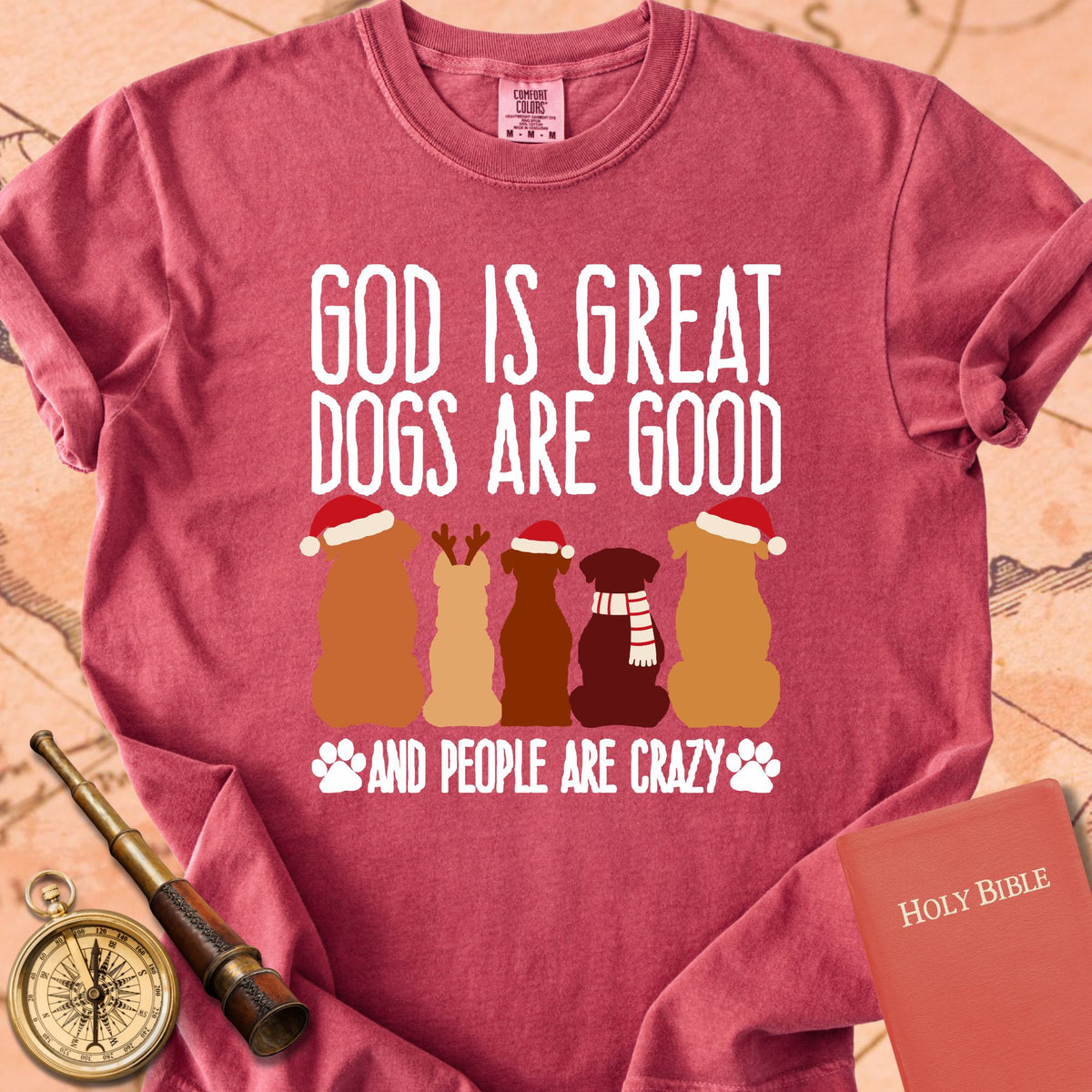 God is Great Dogs Christmas Premium T-shirt