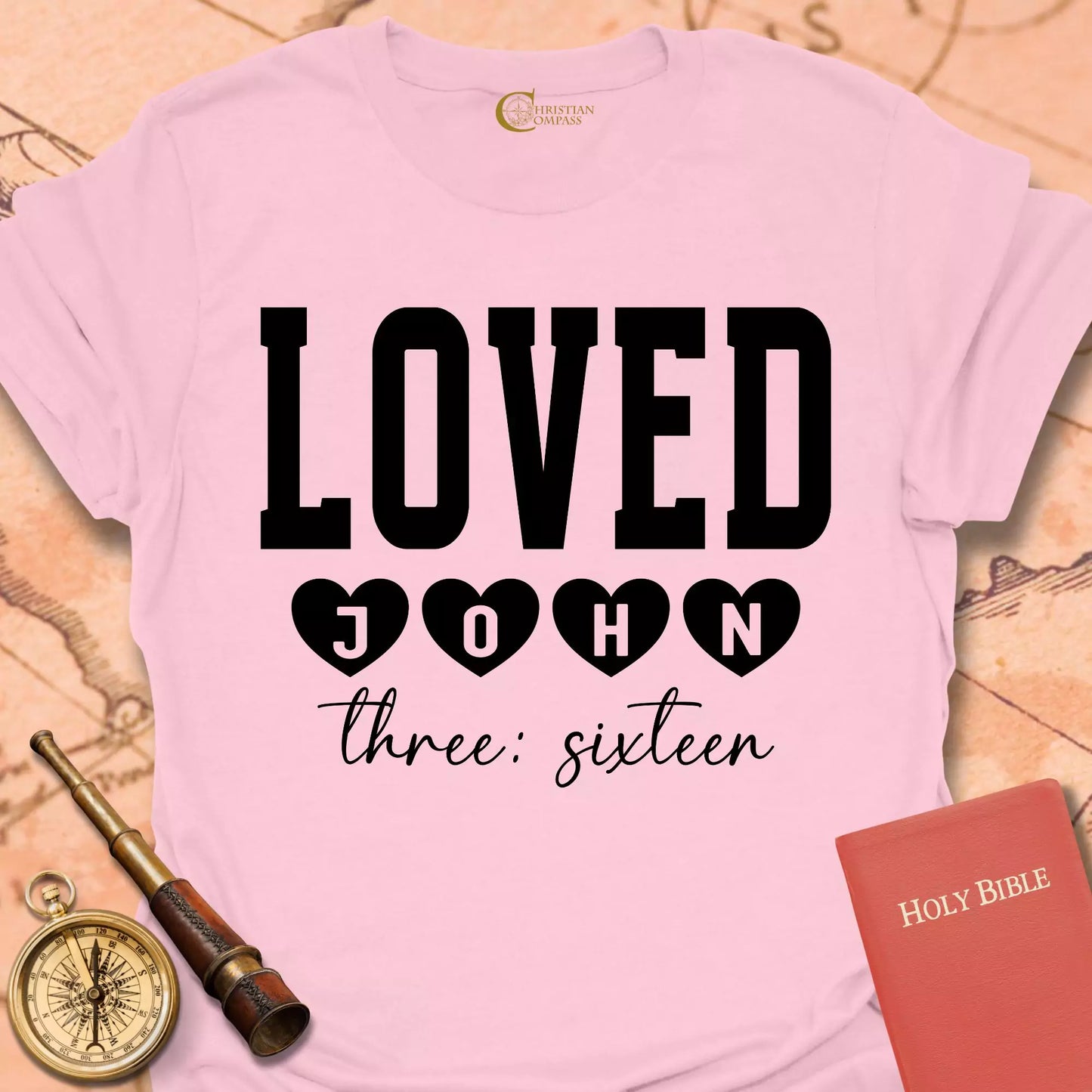 Loved John 3:16  T-Shirt