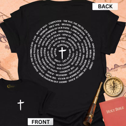 Names of Jesus (front & back) T-Shirt