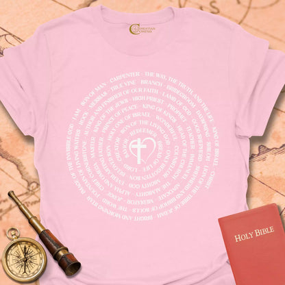 Names of Jesus Heart T-Shirt