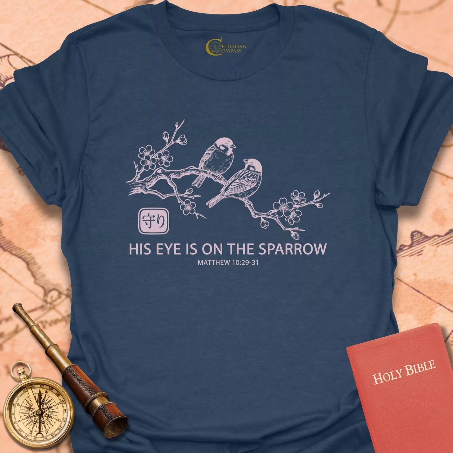 His Eye is on the Sparrow Matthew 10 T-Shirt