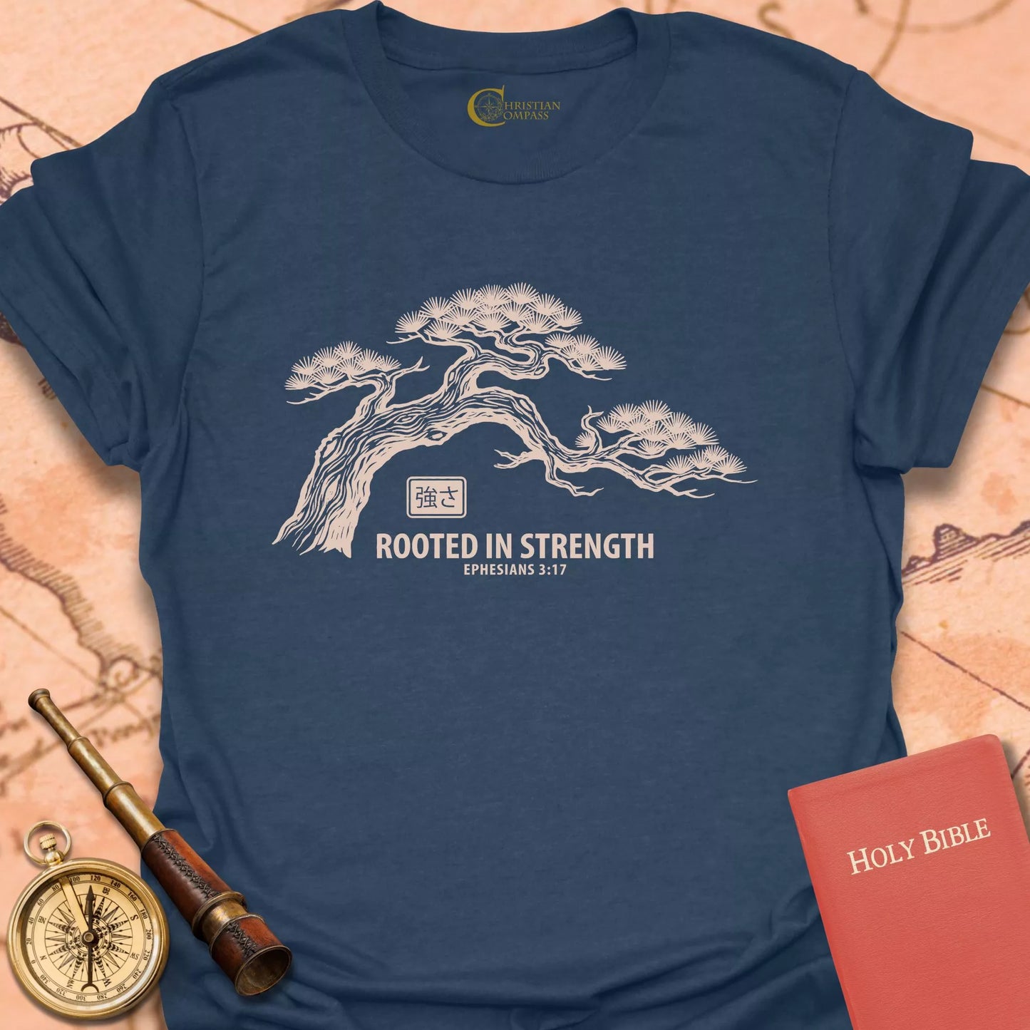 Rooted in Strength Ephesians 3:17 T-Shirt