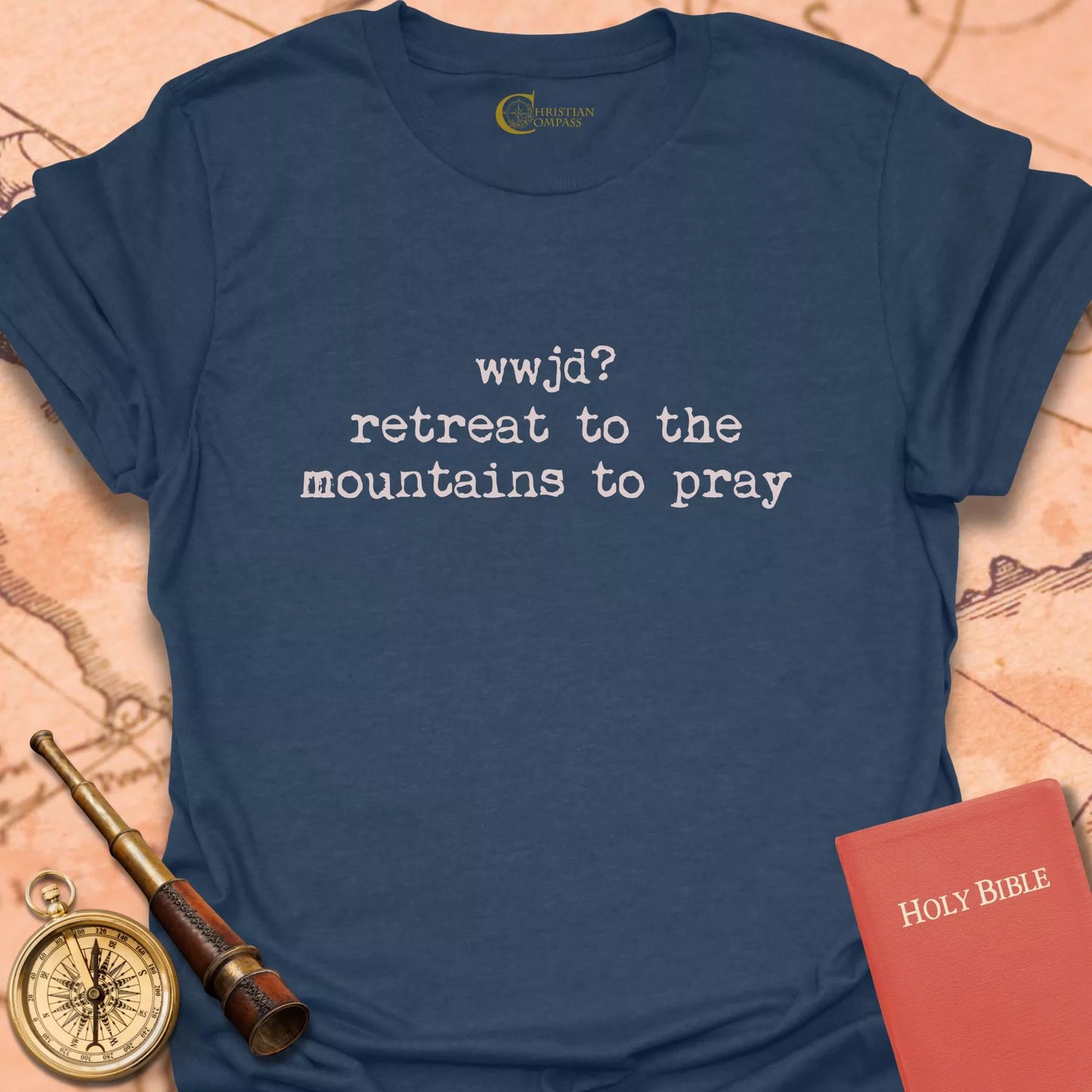 WWJD? Retreat to the Mountains to Pray T-Shirt