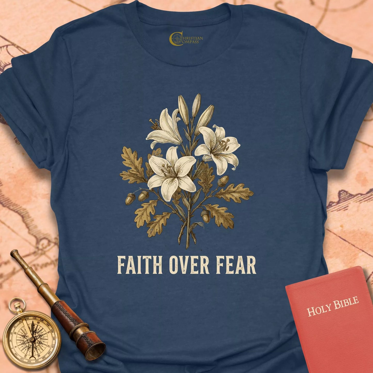 Faith Over Fear Floral T-Shirt
