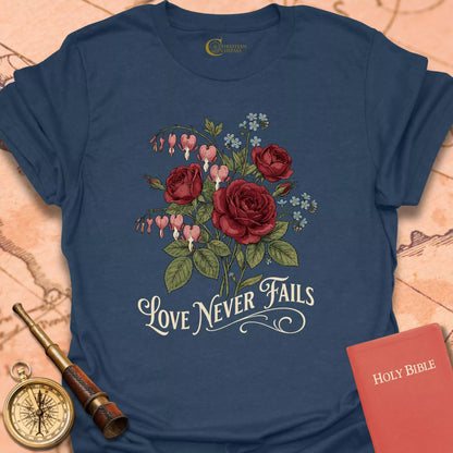 Love Never Fails Floral T-Shirt