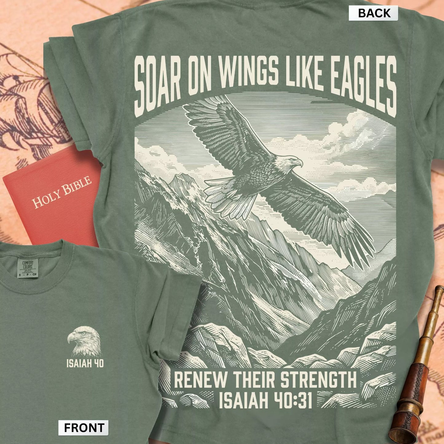Soar on Wings Like Eagles Premium T-shirt