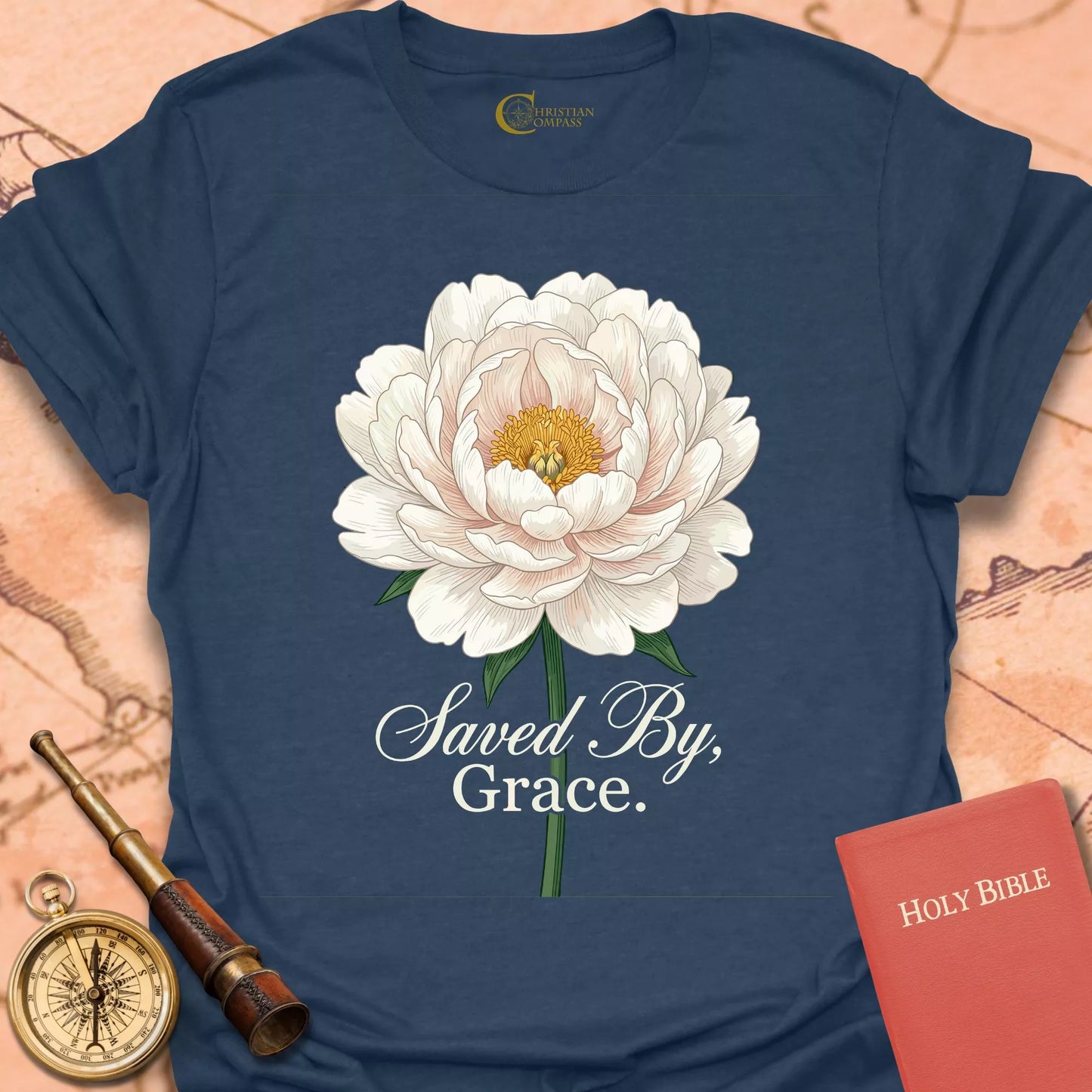 Saved by Grace Floral T-Shirt
