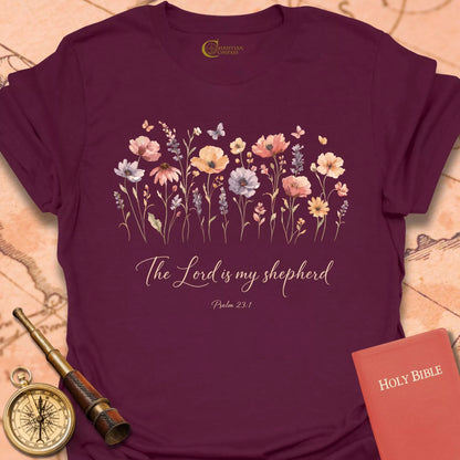 Lord is My Shepherd Wildflowers T-Shirt