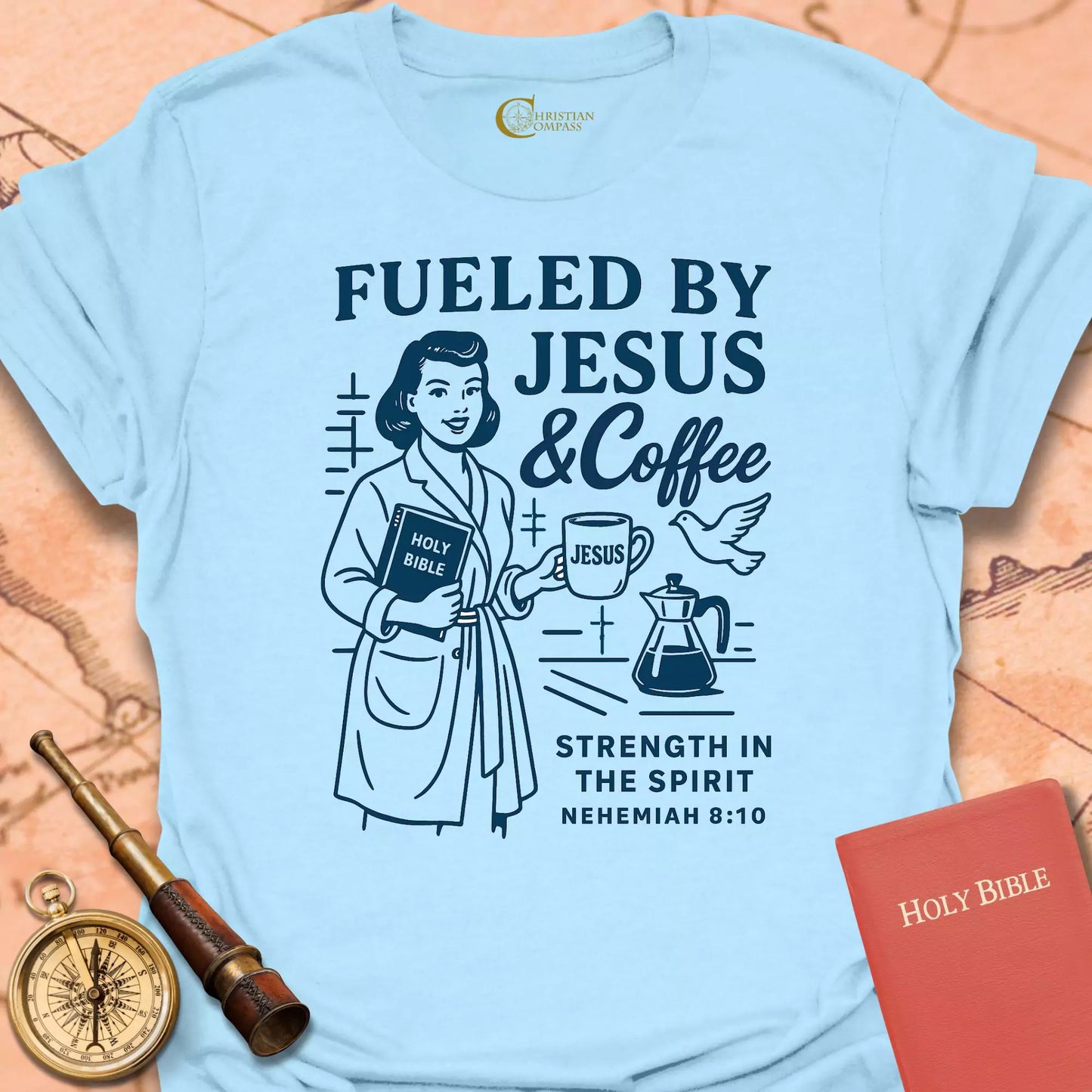 Fueled by Jesus and Coffee T-Shirt