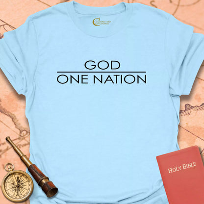 One Nation Under God Line T-Shirt