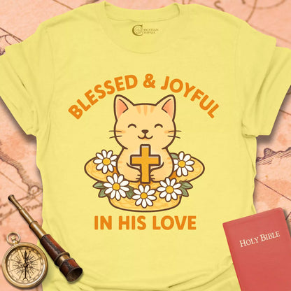 Blessed & Joyful Cat T-Shirt
