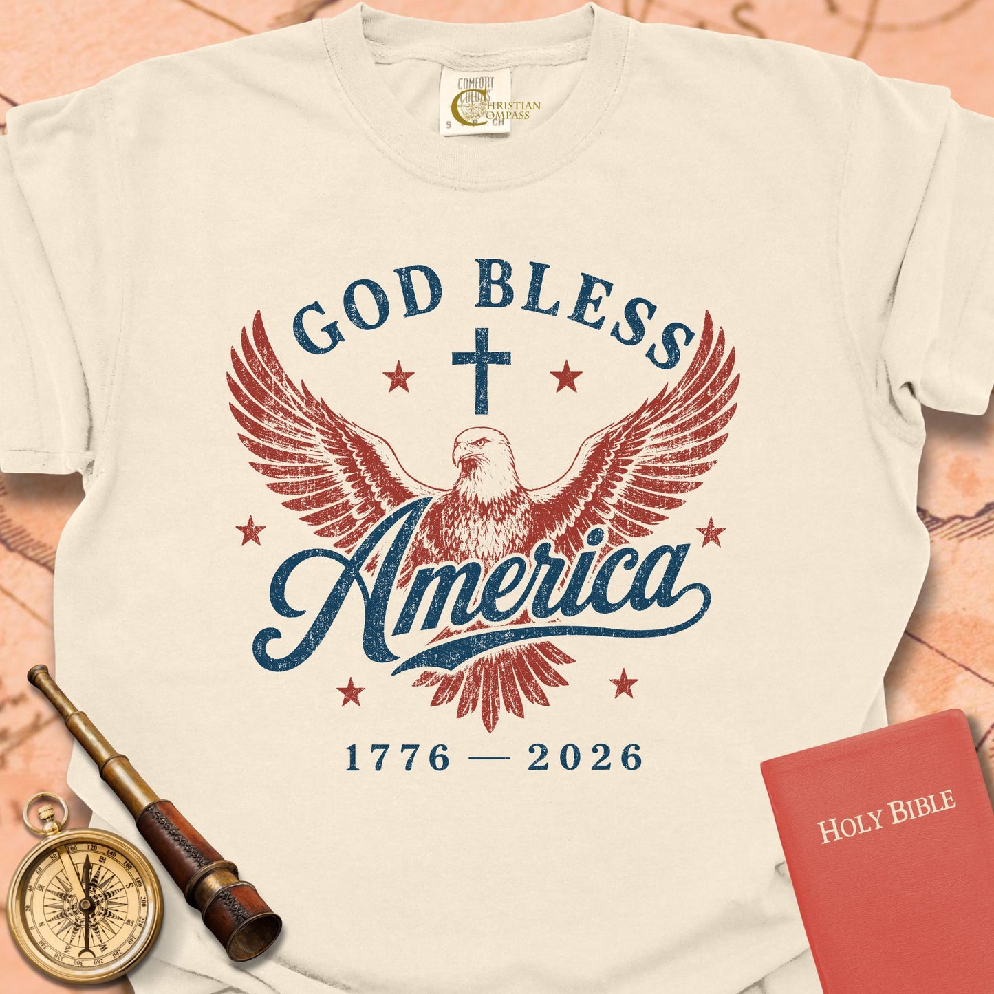 God Bless America Eagle Premium T-shirt