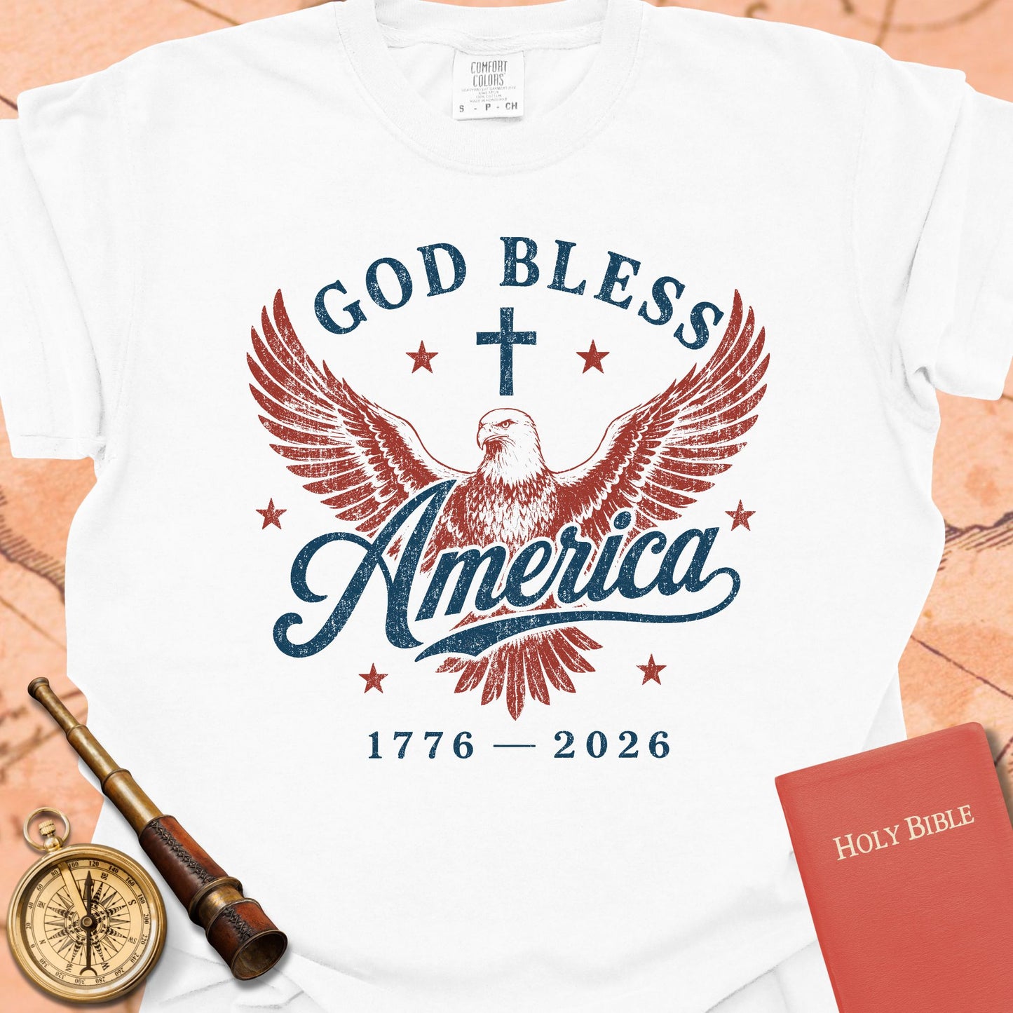 God Bless America Eagle Premium T-shirt