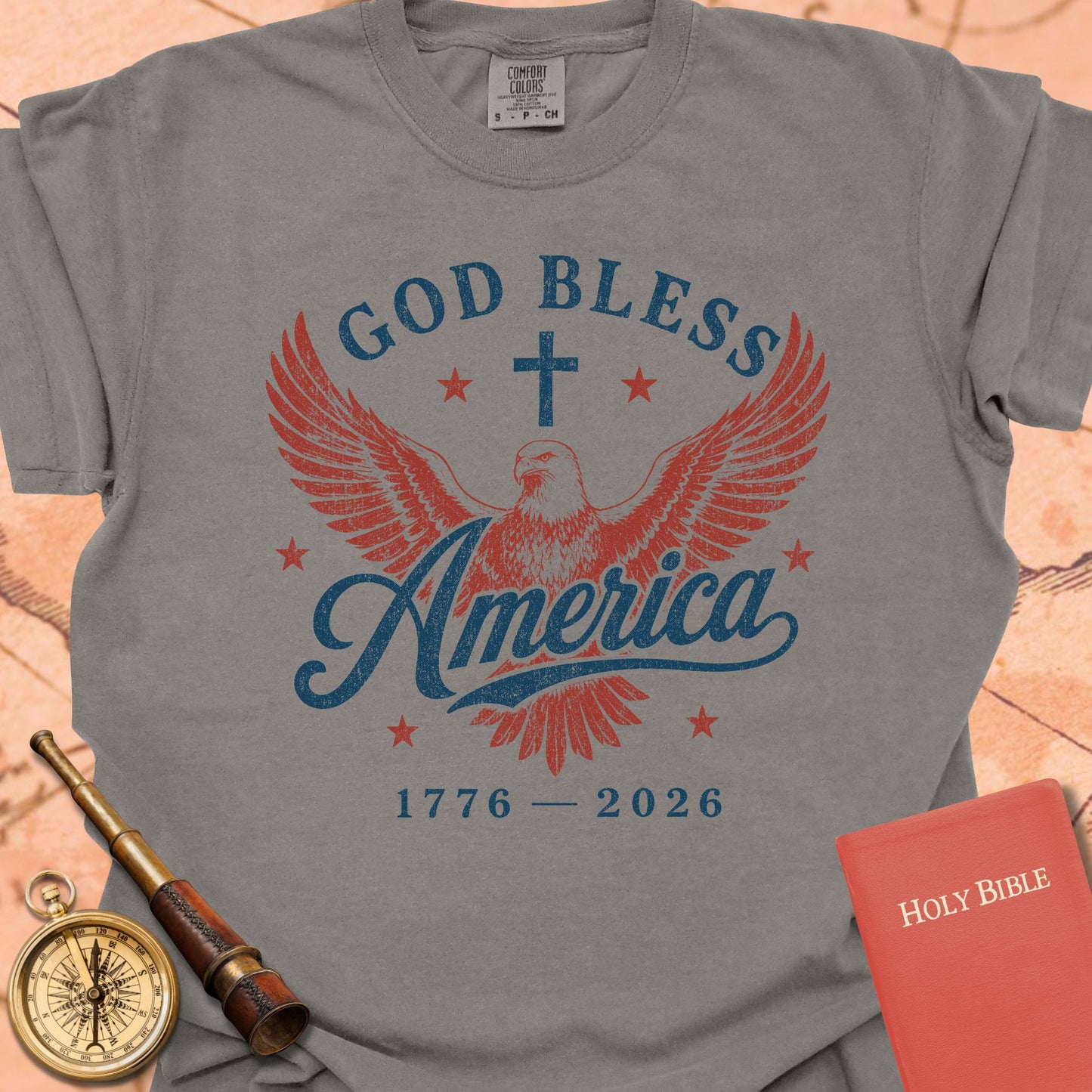 God Bless America Eagle Premium T-shirt