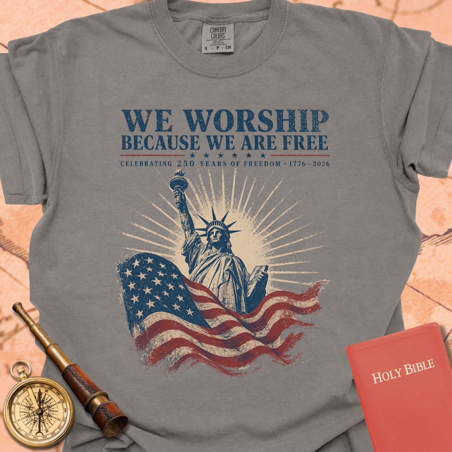 We Worship Because We Are Free Premium T-shirt