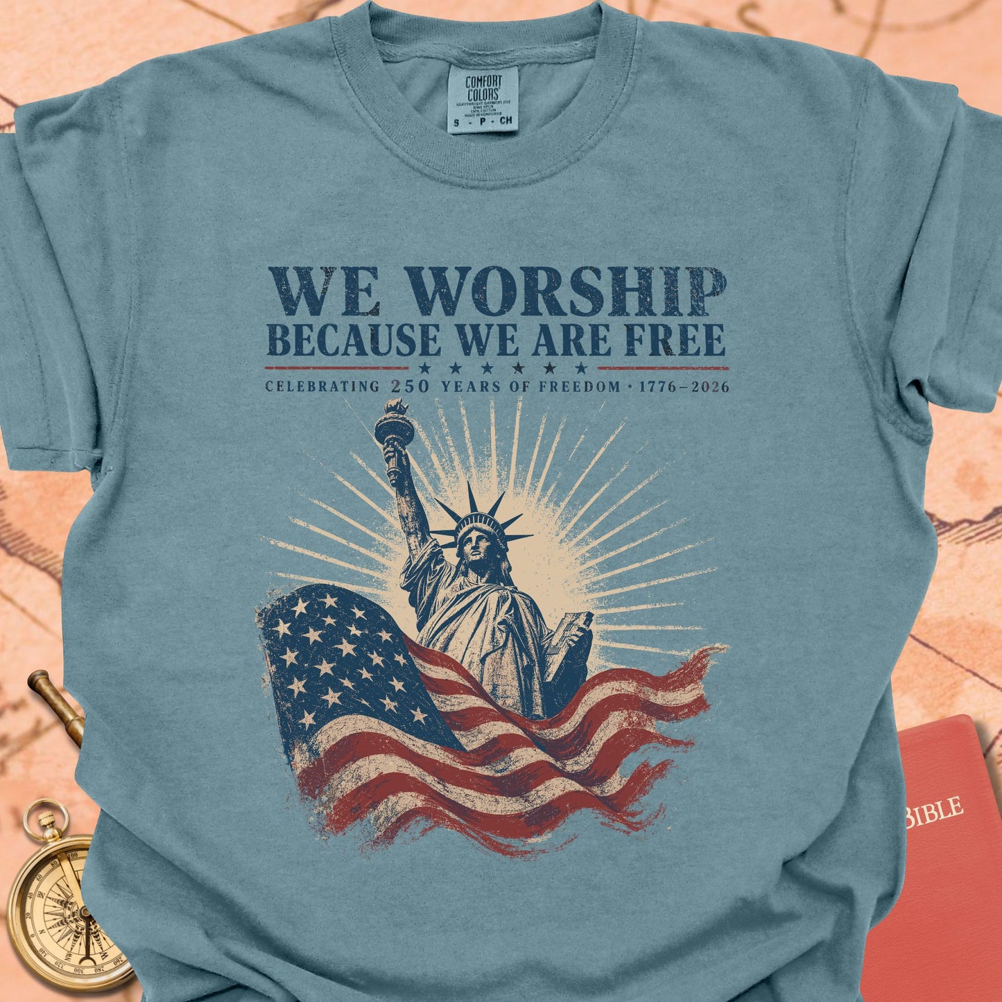 We Worship Because We Are Free Premium T-shirt